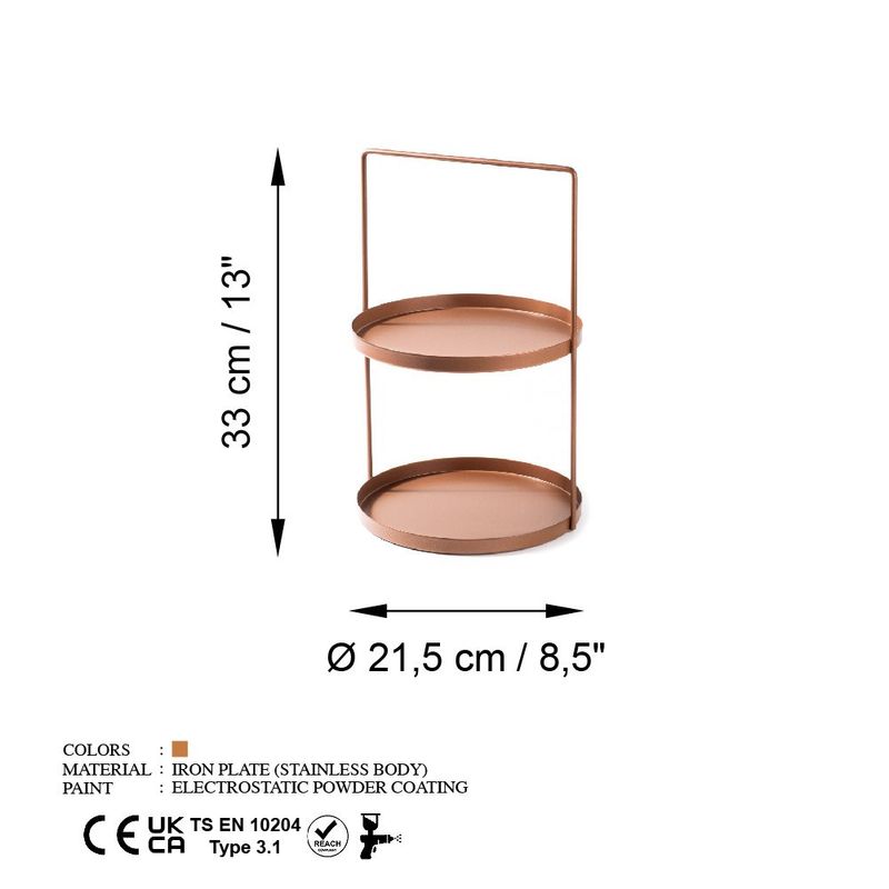 Casa si Gradina - Decoratiuni - Obiecte decorative - Accesorii decorative - Accesoriu decorativ, Aberto Design, metal, cupru, 21x33 cm - Infinity.ro