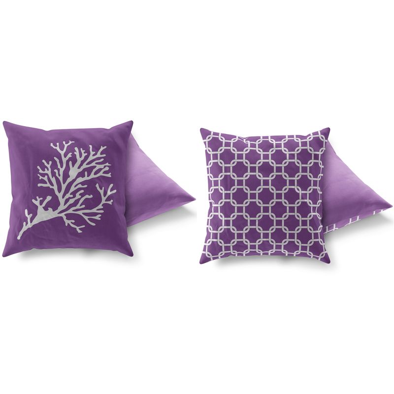 Casa si Gradina - Textile si covoare - Perne si pilote - Perne decorative - Set perne decorative, Aberto Design, multicolor, 43x43 cm, 50% bumbac, 50% poliester, 2 bucati, 417GRV0135 - Infinity.ro