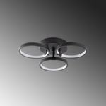 Casa si Gradina - Corpuri si surse de iluminat - Plafoniere, aplice si spoturi - Plafoniera, Opviq, metal, negru, 37x32x9 cm, led 18w - Infinity.ro