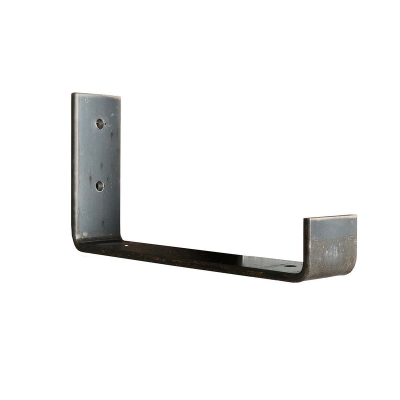 Casa si Gradina - Mobilier - Biblioteci si rafturi - Rafturi - Raft de perete decorativ, Hanah Home, lemn de molid, negru si nuc, 40x16x14 cm - Infinity.ro