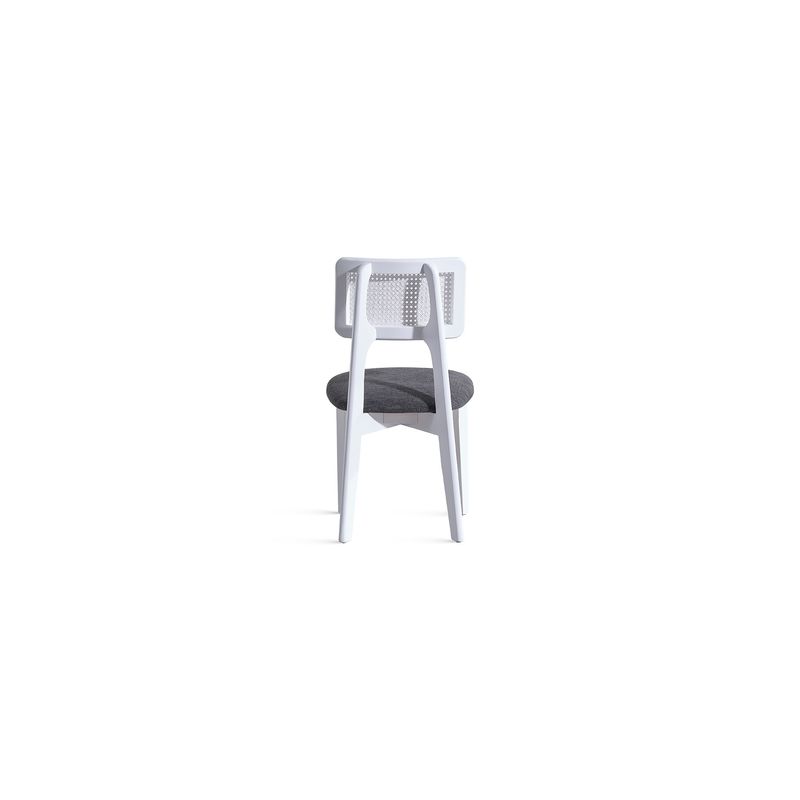 Casa si Gradina - Mobilier - Scaune si fotolii - Scaune - Scaun, Hanah Home, lemn de fag, stofa teddy, alb, 45x46x81 cm - Infinity.ro