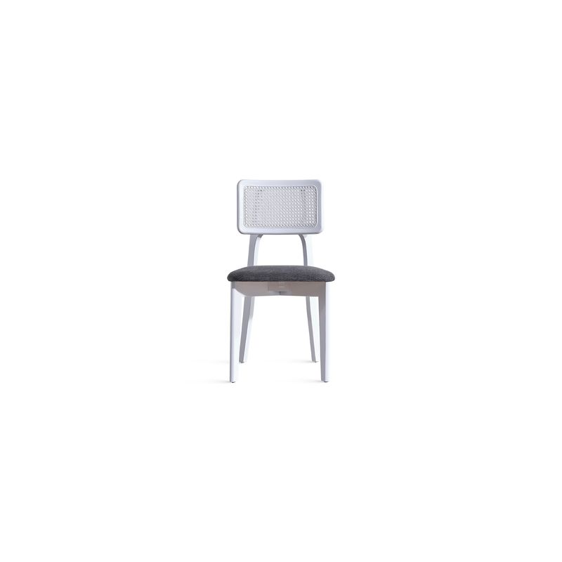 Casa si Gradina - Mobilier - Scaune si fotolii - Scaune - Scaun, Hanah Home, lemn de fag, stofa teddy, alb, 45x46x81 cm - Infinity.ro