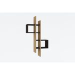 Casa si Gradina - Mobilier - Biblioteci si rafturi - Etajere - Etajera de perete, Hanah Home, panou aglomerat melaminat, stejar safir si antracit, 53.8x19.6x108 cm - Infinity.ro