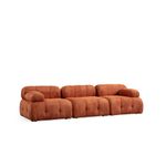 Casa si Gradina - Mobilier - Canapele si coltare - Canapele - Canapea 3 locuri, Atelier Del Sofa, lemn de fag si pal, portocaliu, 290x95x75 cm - Infinity.ro