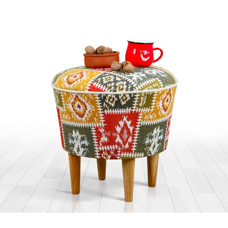 Casa si Gradina - Mobilier - Scaune si fotolii - Tabureti - Taburet, Atelier Del Sofa, poliester, multicolor, 42x42x42 cm - Infinity.ro