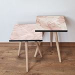 Casa si Gradina - Mobilier - Mese si birouri - Masute de cafea - Set masute de cafea, Hanah Home, mdf, bej crem, 35x47x35 cm, 2 piese - Infinity.ro