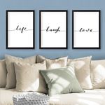 Casa si Gradina - Decoratiuni - Tablouri - Set tablouri decorative cu rama, Wallxpert, mdf, multicolor, 24x29 cm, 3 bucati - Infinity.ro