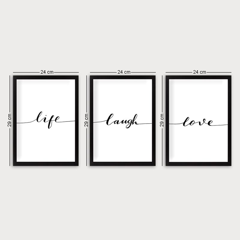Casa si Gradina - Decoratiuni - Tablouri - Set tablouri decorative cu rama, Wallxpert, mdf, multicolor, 24x29 cm, 3 bucati - Infinity.ro