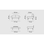 Casa si Gradina - Mobilier - Canapele si coltare - Canapele - Canapea extensibila, Hanah Home, metal, negru, 177x87x75 cm - Infinity.ro