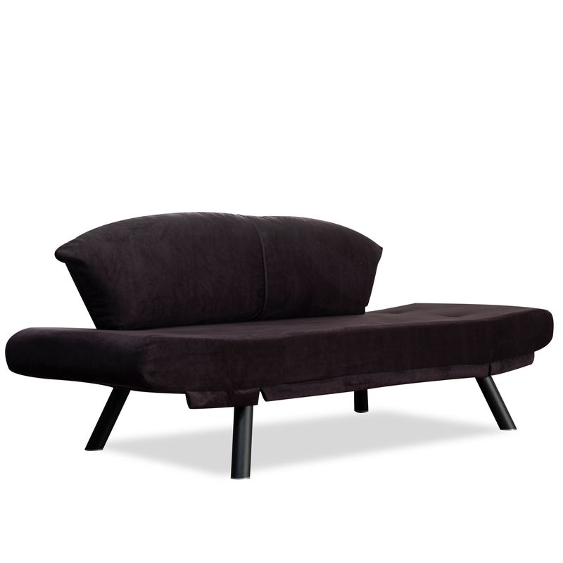Casa si Gradina - Mobilier - Canapele si coltare - Canapele - Canapea extensibila, Hanah Home, metal, negru, 177x87x75 cm - Infinity.ro