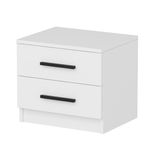Casa si Gradina - Mobilier - Comode si corpuri - Noptiere - Noptiera, Hanah Home, pal melaminat, alb, 50x47x40 cm - Infinity.ro