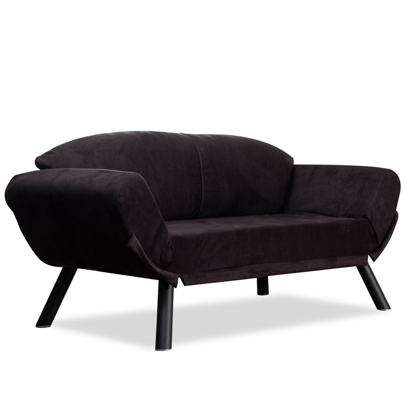 Casa si Gradina - Mobilier - Canapele si coltare - Canapele - Canapea extensibila, Hanah Home, metal, negru, 177x87x75 cm - Infinity.ro