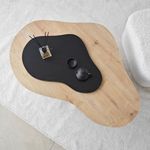 Casa si Gradina - Mobilier - Mese si birouri - Masute de cafea - Masa de cafea, Hanah Home, pal melaminat, stejar safir si negru, 105x65x35 cm - Infinity.ro