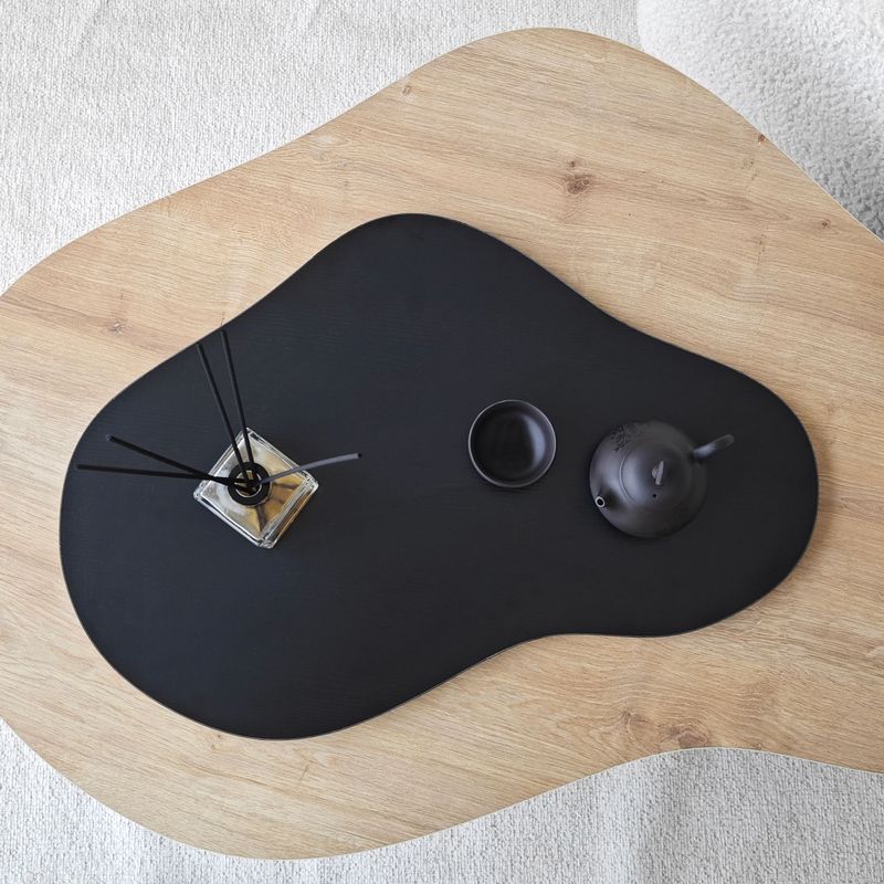 Casa si Gradina - Mobilier - Mese si birouri - Masute de cafea - Masa de cafea, Hanah Home, pal melaminat, stejar safir si negru, 105x65x35 cm - Infinity.ro
