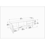 Casa si Gradina - Mobilier - Comode si corpuri - Console - Comoda tv, Hanah Home, pal melaminat, nuc, 160x35x38.6 cm - Infinity.ro