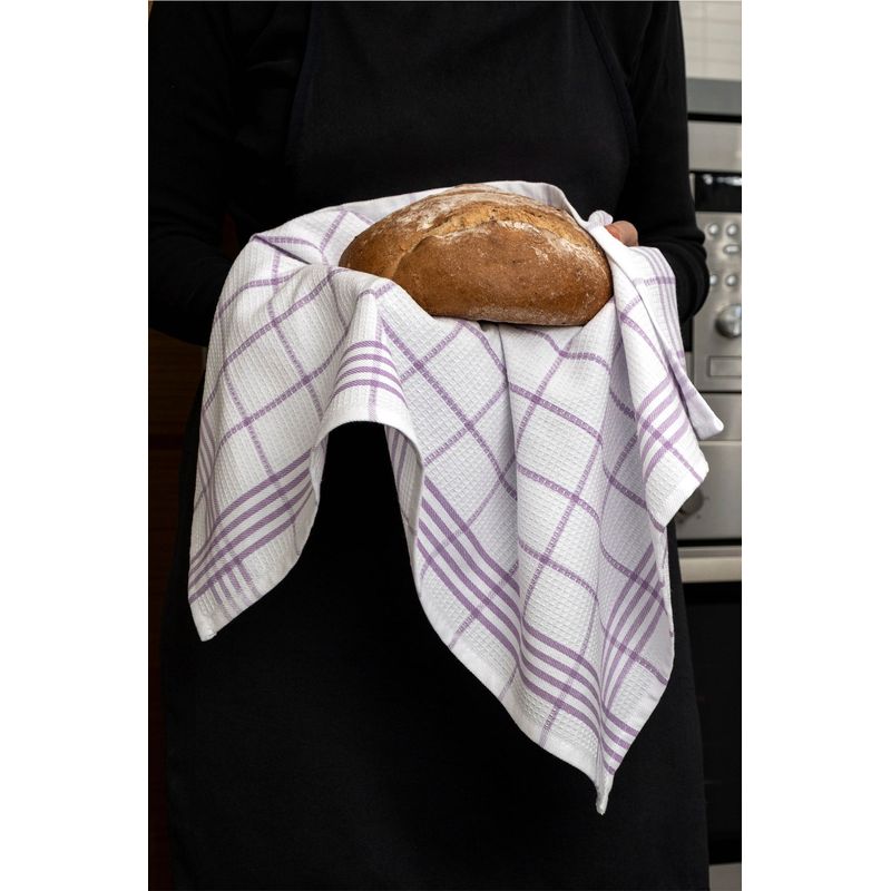 Casa si Gradina - Textile si covoare - Textile baie - Prosoape - Set prosoape de mana, Hermia, lila, 50x70 cm, 100% bumbac, 5 bucati - Infinity.ro