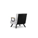 Casa si Gradina - Mobilier - Canapele si coltare - Canapele - Canapea extensibila, Hanah Home, stofa teddy, alb, 1 loc, cadru metalic - Infinity.ro