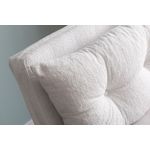 Casa si Gradina - Mobilier - Canapele si coltare - Canapele - Canapea extensibila, Hanah Home, stofa teddy, alb, 1 loc, cadru metalic - Infinity.ro