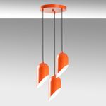 Casa si Gradina - Corpuri si surse de iluminat - Lustre si pendule - Candelabru, Opviq, metal, portocaliu, diametru 40 cm, inaltime reglabila 75-121 cm - Infinity.ro