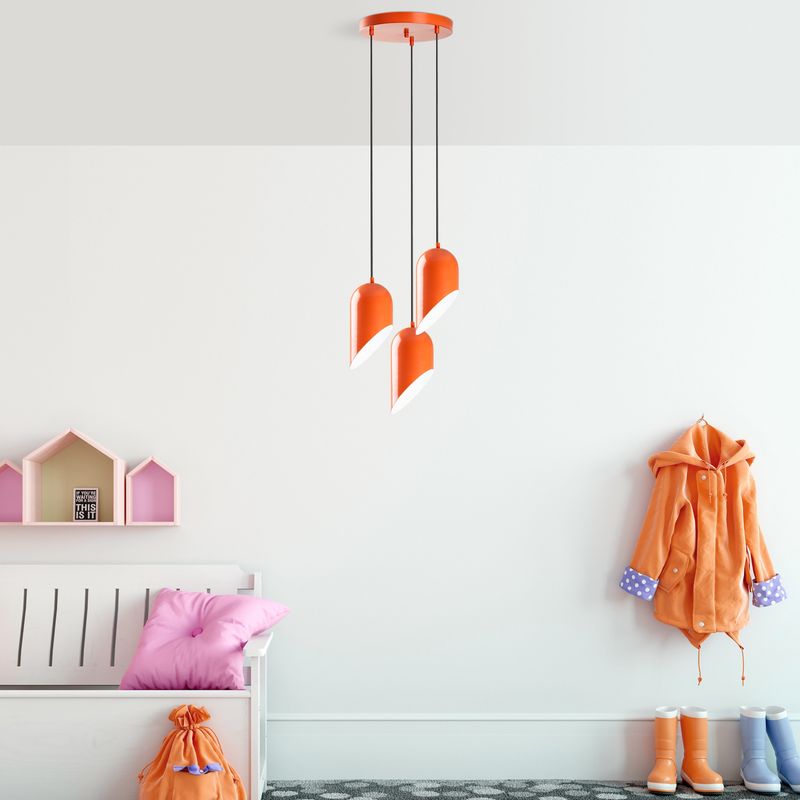Casa si Gradina - Corpuri si surse de iluminat - Lustre si pendule - Candelabru, Opviq, metal, portocaliu, diametru 40 cm, inaltime reglabila 75-121 cm - Infinity.ro