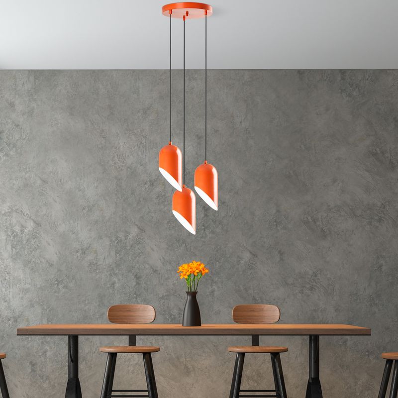 Casa si Gradina - Corpuri si surse de iluminat - Lustre si pendule - Candelabru, Opviq, metal, portocaliu, diametru 40 cm, inaltime reglabila 75-121 cm - Infinity.ro
