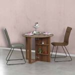 Casa si Gradina - Mobilier - Mese si birouri - Mese bucatarie si dining - Masa pliabila, Hanah Home, pal melaminat, nuc, 90x45x77 cm - Infinity.ro