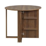 Casa si Gradina - Mobilier - Mese si birouri - Mese bucatarie si dining - Masa pliabila, Hanah Home, pal melaminat, nuc, 90x45x77 cm - Infinity.ro