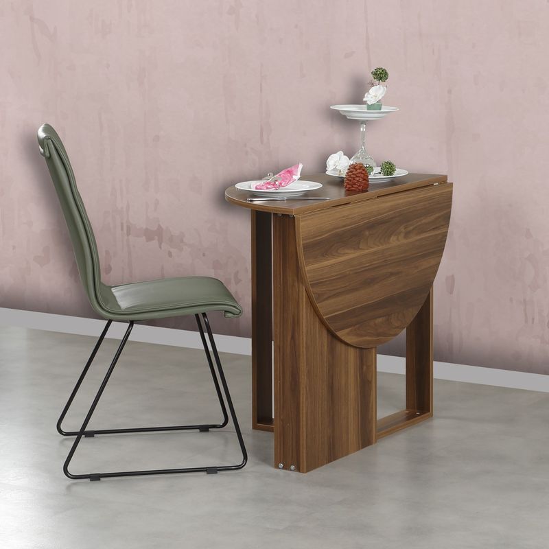 Casa si Gradina - Mobilier - Mese si birouri - Mese bucatarie si dining - Masa pliabila, Hanah Home, pal melaminat, nuc, 90x45x77 cm - Infinity.ro
