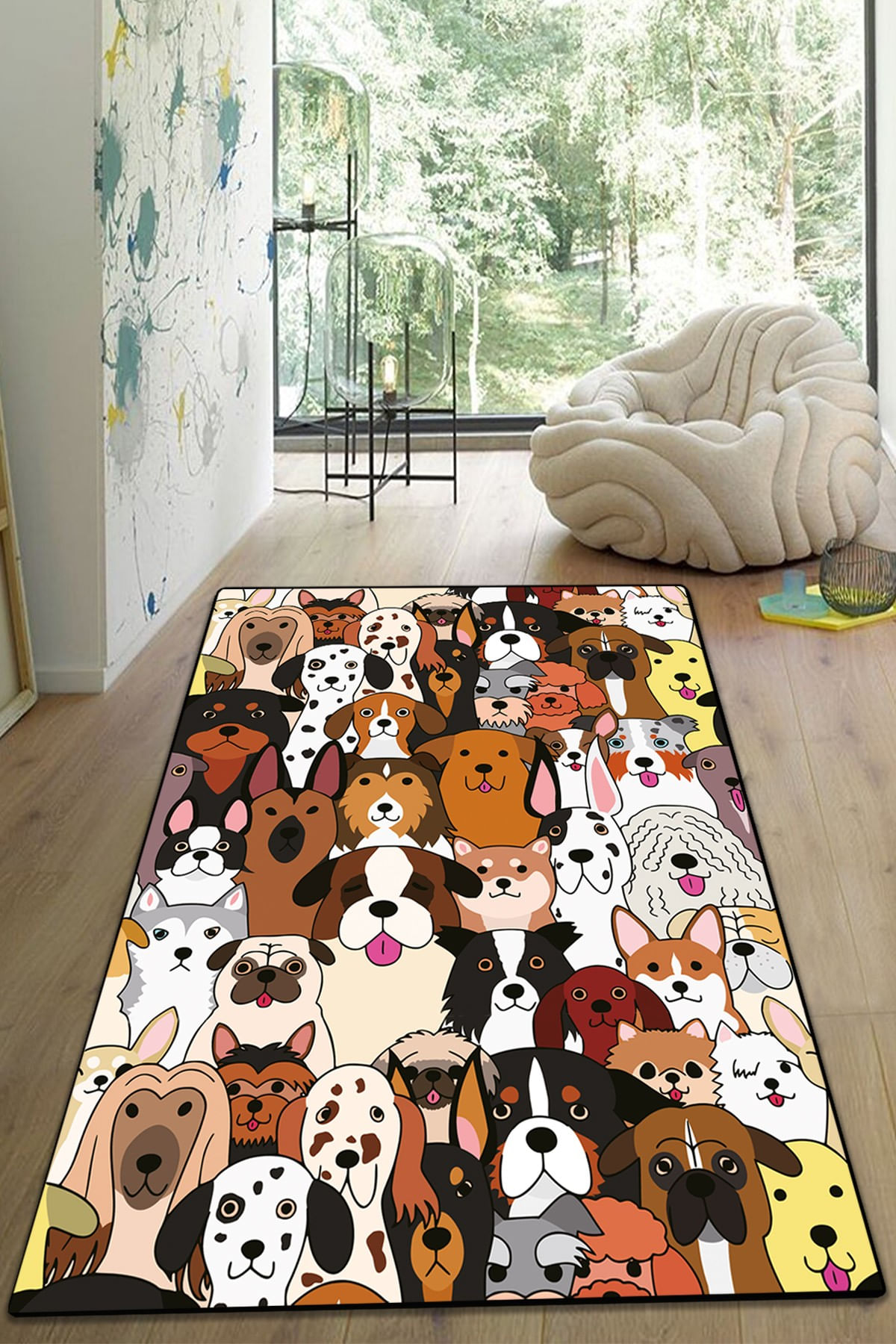 Covor copii, Conceptum Hypnose, multicolor, 150x200 cm, 100% poliester, antiderapant