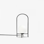 Casa si Gradina - Corpuri si surse de iluminat - Veioze si lampi - Veioze - Veioza, Opviq, metal si sticla, negru si alb, 37 cm - Infinity.ro
