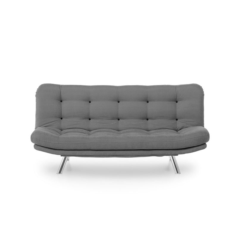 Casa si Gradina - Mobilier - Canapele si coltare - Canapele - Canapea extensibila, Hanah Home, metal, gri, 200x95x105 cm - Infinity.ro