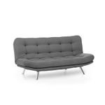 Casa si Gradina - Mobilier - Canapele si coltare - Canapele - Canapea extensibila, Hanah Home, metal, gri, 200x95x105 cm - Infinity.ro