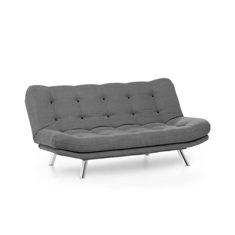 Casa si Gradina - Mobilier - Canapele si coltare - Canapele - Canapea extensibila, Hanah Home, metal, gri, 200x95x105 cm - Infinity.ro