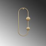 Casa si Gradina - Mobilier - Organizare si depozitare - Cuiere - Carlig de perete, Wallxpert, metal, auriu, 17x7x41 cm - Infinity.ro