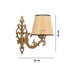 Casa si Gradina - Corpuri si surse de iluminat - Plafoniere, aplice si spoturi - Aplica, Opviq, metal, natural auriu, 24x26 cm, 390FLH2332 - Infinity.ro