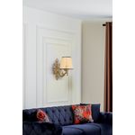 Casa si Gradina - Corpuri si surse de iluminat - Plafoniere, aplice si spoturi - Aplica, Opviq, metal, natural auriu, 24x26 cm, 390FLH2332 - Infinity.ro