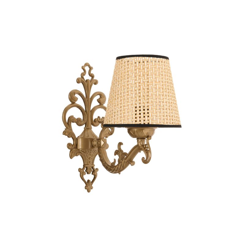 Casa si Gradina - Corpuri si surse de iluminat - Plafoniere, aplice si spoturi - Aplica, Opviq, metal, natural auriu, 24x26 cm, 390FLH2332 - Infinity.ro