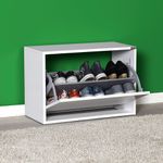 Casa si Gradina - Mobilier - Dulapuri si sifoniere - Dulapuri pantofi - Dulap pantofi, Hanah Home, pal melaminat, alb, 60x42x30 cm - Infinity.ro