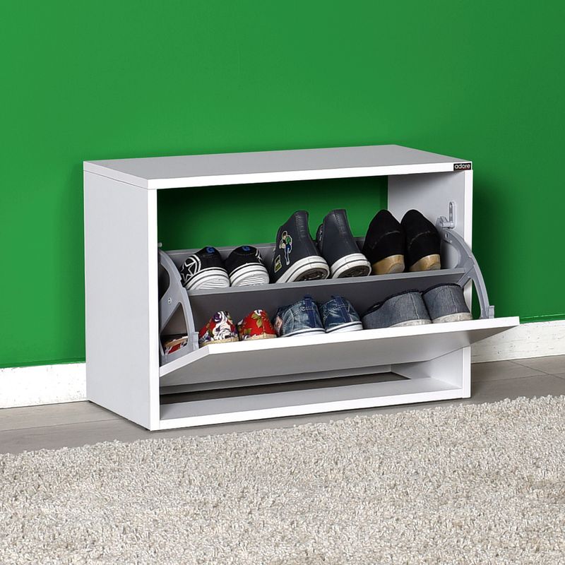 Casa si Gradina - Mobilier - Dulapuri si sifoniere - Dulapuri pantofi - Dulap pantofi, Hanah Home, pal melaminat, alb, 60x42x30 cm - Infinity.ro