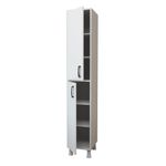 Casa si Gradina - Mobilier - Comode si corpuri - Corpuri bucatarie - Dulap multifunctional, Hanah Home, pal melaminat, alb, 33.3x35.8x191 cm - Infinity.ro