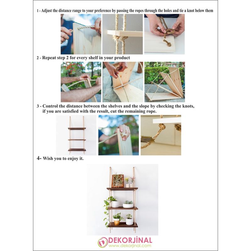 Casa si Gradina - Mobilier - Biblioteci si rafturi - Rafturi - Raft de perete, Hanah Home, lemn de molid, nuc, 60x60x14 cm - Infinity.ro