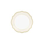 Casa si Gradina - Bucatarie si vesela - Vesela si tacamuri - Vesela desert - Set farfurii desert, Hermia, portelan, crem, 21x21x1 cm, 6 piese - Infinity.ro