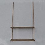 Casa si Gradina - Mobilier - Biblioteci si rafturi - Rafturi - Raft de perete, Hanah Home, lemn de molid, nuc, 60x60x14 cm - Infinity.ro