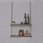 Casa si Gradina - Mobilier - Biblioteci si rafturi - Rafturi - Raft de perete, Hanah Home, lemn de molid, nuc, 60x60x14 cm - Infinity.ro