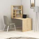 Casa si Gradina - Mobilier - Mese si birouri - Birouri - Birou de studiu, Hanah Home, pal melaminat, stejar, 59x90x74 cm - Infinity.ro