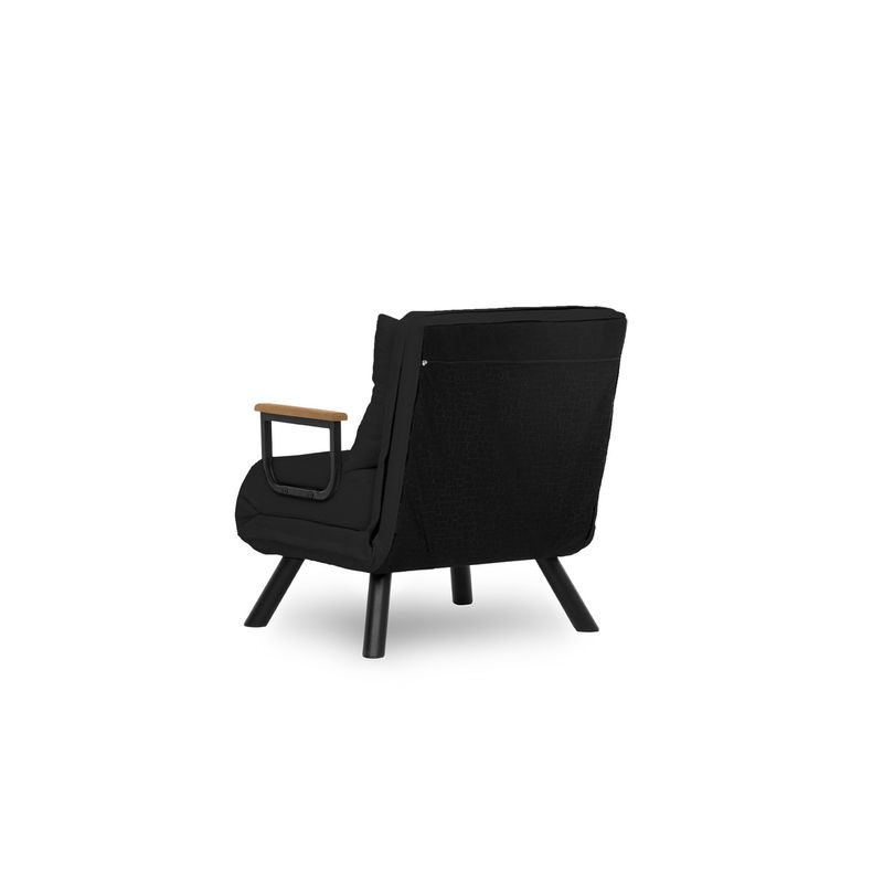 Casa si Gradina - Mobilier - Canapele si coltare - Canapele - Canapea extensibila, Hanah Home, metal, stofa in, gri inchis, 175x60 cm - Infinity.ro