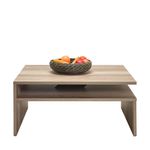 Casa si Gradina - Mobilier - Mese si birouri - Masute de cafea - Masuta de cafea, Hanah Home, pal melaminat, nuc deschis, 90x90x42 cm - Infinity.ro
