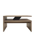Casa si Gradina - Mobilier - Mese si birouri - Masute de cafea - Masuta de cafea, Hanah Home, pal melaminat, nuc deschis, 90x90x42 cm - Infinity.ro