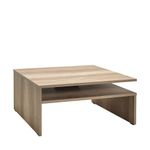 Casa si Gradina - Mobilier - Mese si birouri - Masute de cafea - Masuta de cafea, Hanah Home, pal melaminat, nuc deschis, 90x90x42 cm - Infinity.ro