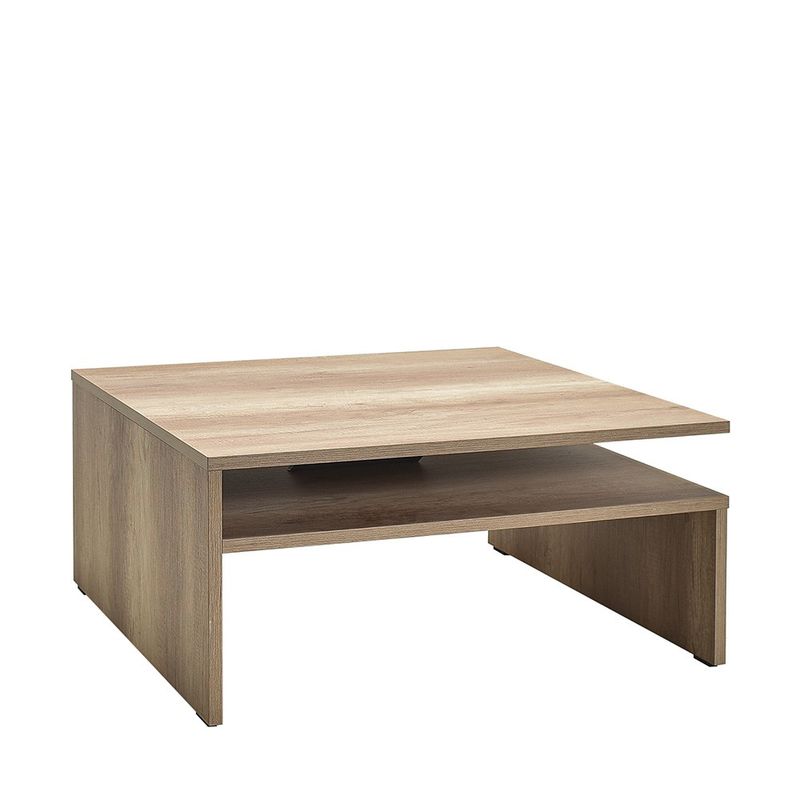 Casa si Gradina - Mobilier - Mese si birouri - Masute de cafea - Masuta de cafea, Hanah Home, pal melaminat, nuc deschis, 90x90x42 cm - Infinity.ro